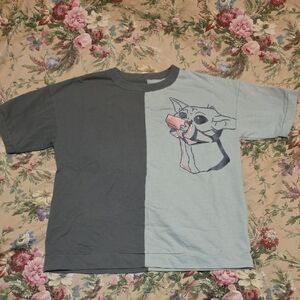 Baby Yoda Graphic Tee - Light Green And Olive Green